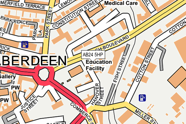 AB24 5HP map - OS OpenMap – Local (Ordnance Survey) AB24 5HP map - OS OpenMap – Local (Ordnance Survey)
