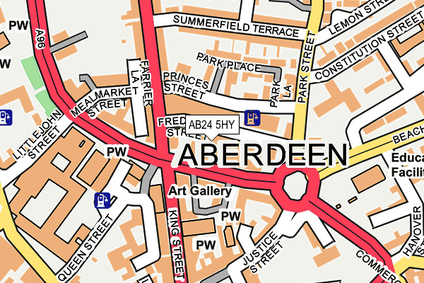 AB24 5HY map - OS OpenMap – Local (Ordnance Survey) AB24 5HY map - OS OpenMap – Local (Ordnance Survey)