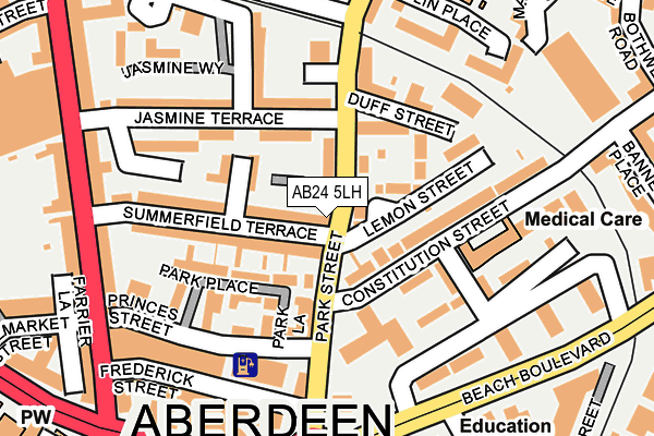 AB24 5LH map - OS OpenMap – Local (Ordnance Survey) AB24 5LH map - OS OpenMap – Local (Ordnance Survey)