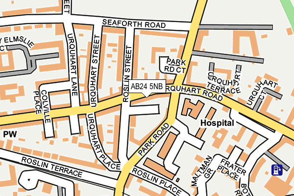 AB24 5NB map - OS OpenMap – Local (Ordnance Survey) AB24 5NB map - OS OpenMap – Local (Ordnance Survey)