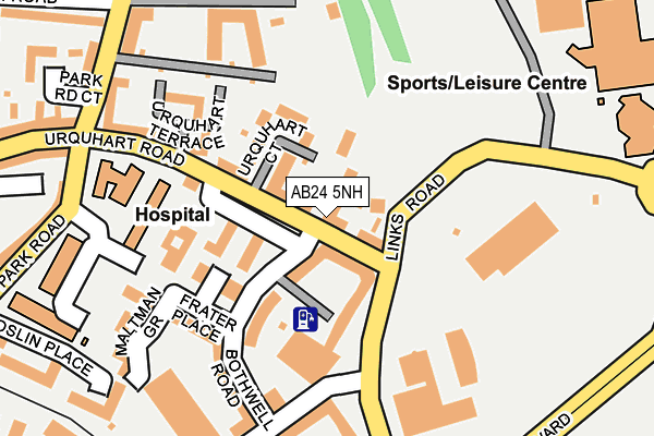 AB24 5NH map - OS OpenMap – Local (Ordnance Survey) AB24 5NH map - OS OpenMap – Local (Ordnance Survey)