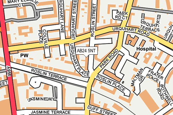 AB24 5NT map - OS OpenMap – Local (Ordnance Survey) AB24 5NT map - OS OpenMap – Local (Ordnance Survey)