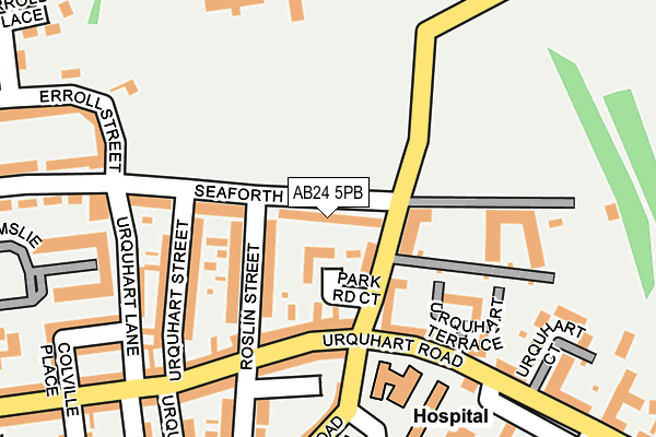 AB24 5PB map - OS OpenMap – Local (Ordnance Survey) AB24 5PB map - OS OpenMap – Local (Ordnance Survey)