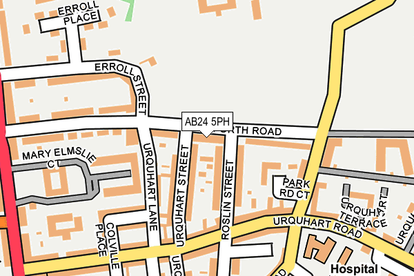 AB24 5PH map - OS OpenMap – Local (Ordnance Survey) AB24 5PH map - OS OpenMap – Local (Ordnance Survey)