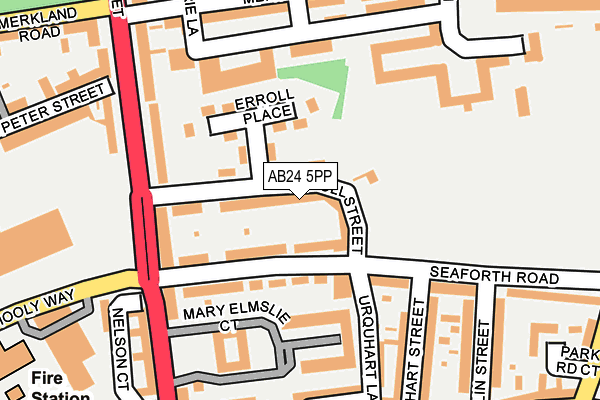 AB24 5PP map - OS OpenMap – Local (Ordnance Survey) AB24 5PP map - OS OpenMap – Local (Ordnance Survey)