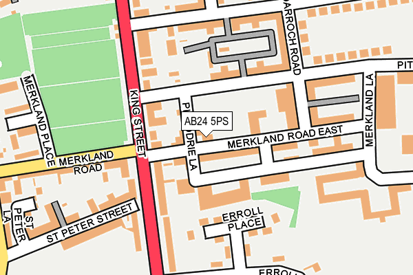 AB24 5PS map - OS OpenMap – Local (Ordnance Survey) AB24 5PS map - OS OpenMap – Local (Ordnance Survey)
