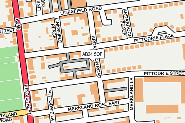 AB24 5QF map - OS OpenMap – Local (Ordnance Survey) AB24 5QF map - OS OpenMap – Local (Ordnance Survey)