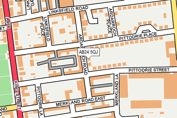 AB24 5QJ map - OS OpenMap – Local (Ordnance Survey) AB24 5QJ map - OS OpenMap – Local (Ordnance Survey)