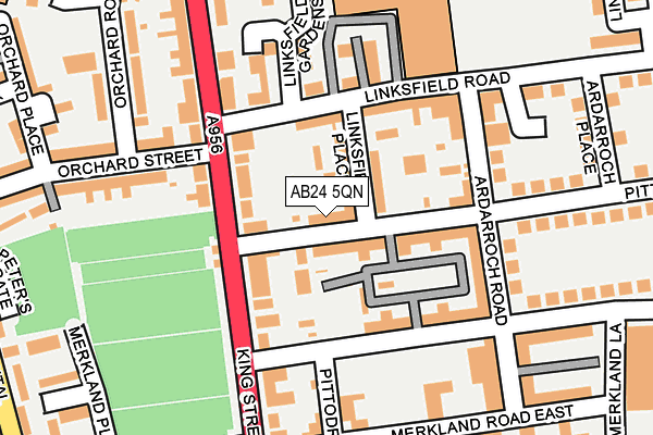 AB24 5QN map - OS OpenMap – Local (Ordnance Survey) AB24 5QN map - OS OpenMap – Local (Ordnance Survey)