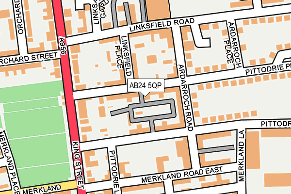 AB24 5QP map - OS OpenMap – Local (Ordnance Survey) AB24 5QP map - OS OpenMap – Local (Ordnance Survey)