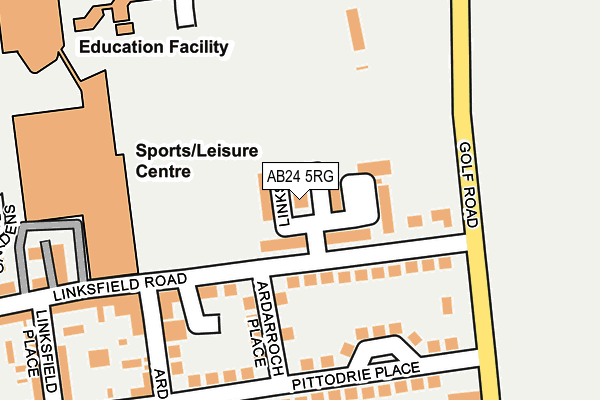 AB24 5RG map - OS OpenMap – Local (Ordnance Survey) AB24 5RG map - OS OpenMap – Local (Ordnance Survey)