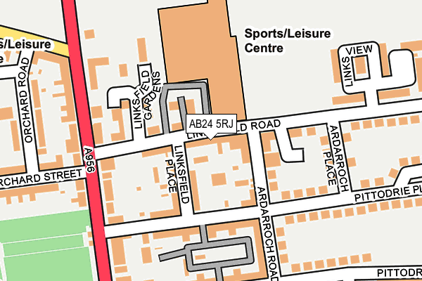 AB24 5RJ map - OS OpenMap – Local (Ordnance Survey) AB24 5RJ map - OS OpenMap – Local (Ordnance Survey)