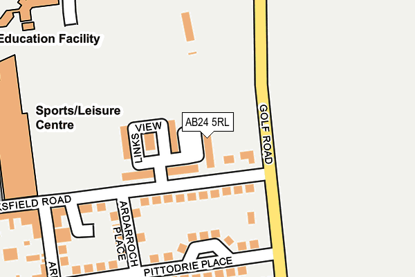 AB24 5RL map - OS OpenMap – Local (Ordnance Survey) AB24 5RL map - OS OpenMap – Local (Ordnance Survey)