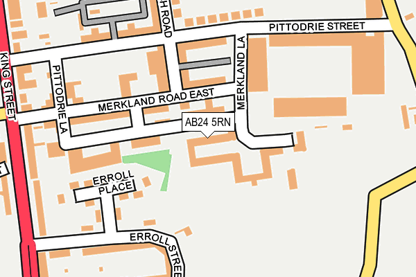 AB24 5RN map - OS OpenMap – Local (Ordnance Survey) AB24 5RN map - OS OpenMap – Local (Ordnance Survey)