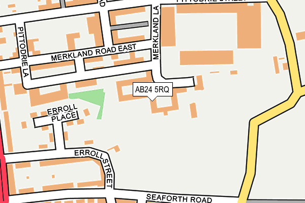 AB24 5RQ map - OS OpenMap – Local (Ordnance Survey) AB24 5RQ map - OS OpenMap – Local (Ordnance Survey)