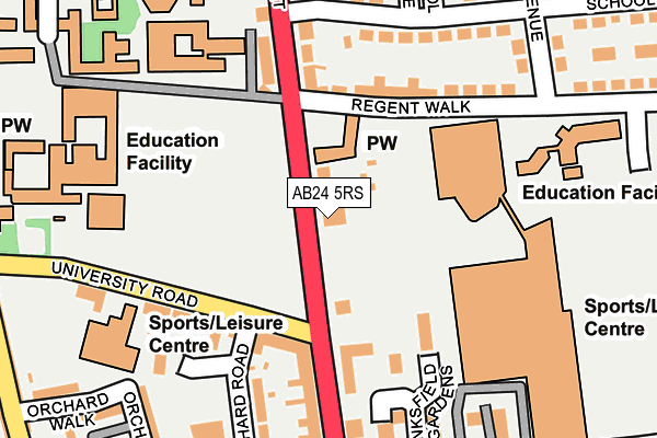AB24 5RS map - OS OpenMap – Local (Ordnance Survey) AB24 5RS map - OS OpenMap – Local (Ordnance Survey)