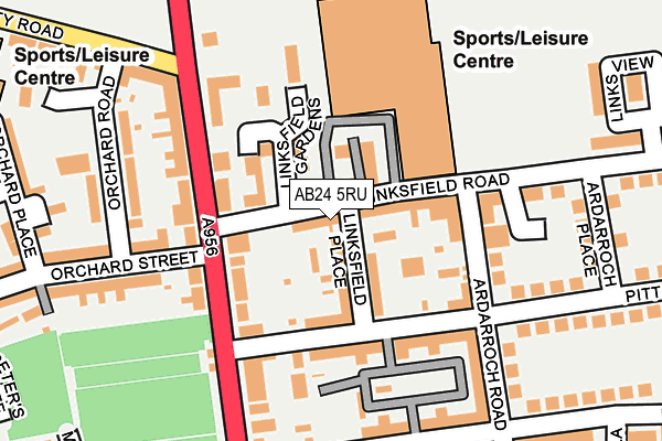 AB24 5RU map - OS OpenMap – Local (Ordnance Survey) AB24 5RU map - OS OpenMap – Local (Ordnance Survey)