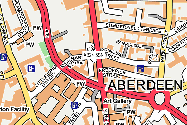 AB24 5SN map - OS OpenMap – Local (Ordnance Survey) AB24 5SN map - OS OpenMap – Local (Ordnance Survey)