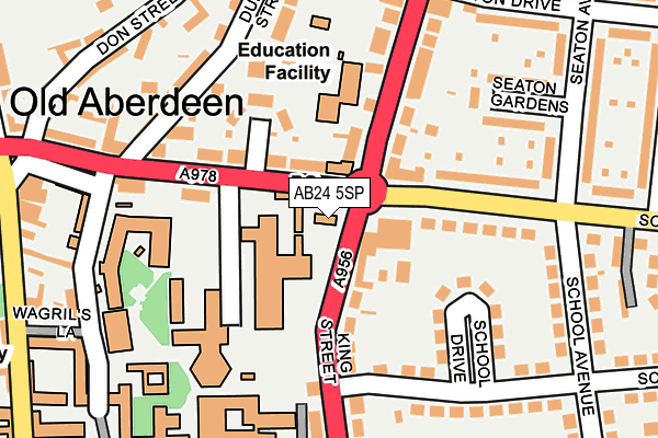 AB24 5SP map - OS OpenMap – Local (Ordnance Survey) AB24 5SP map - OS OpenMap – Local (Ordnance Survey)