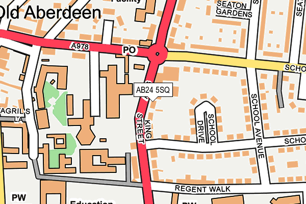AB24 5SQ map - OS OpenMap – Local (Ordnance Survey) AB24 5SQ map - OS OpenMap – Local (Ordnance Survey)