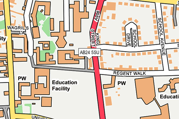 AB24 5SU map - OS OpenMap – Local (Ordnance Survey) AB24 5SU map - OS OpenMap – Local (Ordnance Survey)
