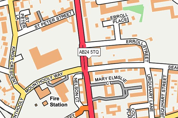 AB24 5TQ map - OS OpenMap – Local (Ordnance Survey) AB24 5TQ map - OS OpenMap – Local (Ordnance Survey)