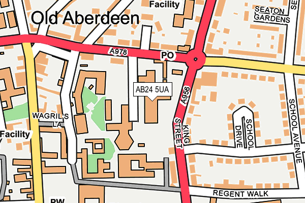 AB24 5UA map - OS OpenMap – Local (Ordnance Survey) AB24 5UA map - OS OpenMap – Local (Ordnance Survey)