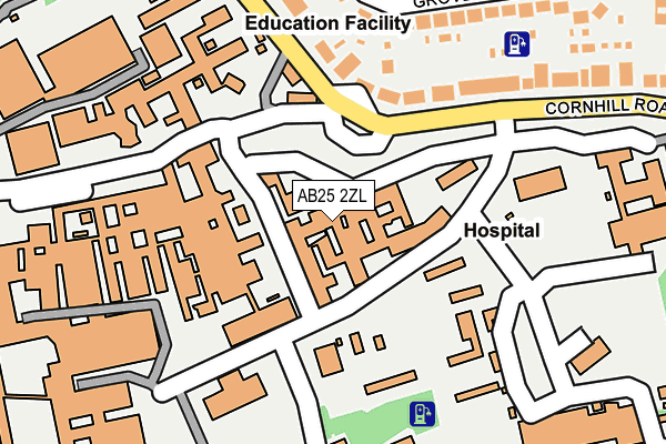 AB25 2ZL map - OS OpenMap – Local (Ordnance Survey) AB25 2ZL map - OS OpenMap – Local (Ordnance Survey)