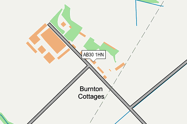 AB30 1HN map - OS OpenMap – Local (Ordnance Survey)