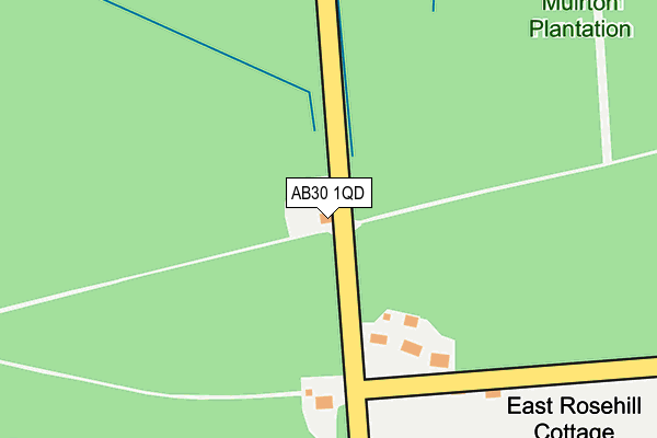 AB30 1QD map - OS OpenMap – Local (Ordnance Survey) AB30 1QD map - OS OpenMap – Local (Ordnance Survey)