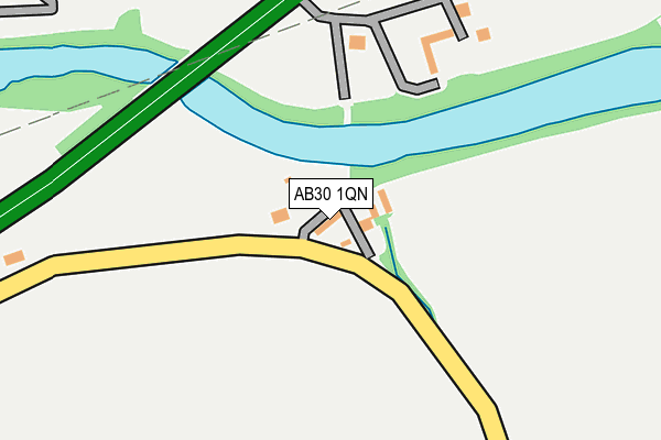 AB30 1QN map - OS OpenMap – Local (Ordnance Survey) AB30 1QN map - OS OpenMap – Local (Ordnance Survey)