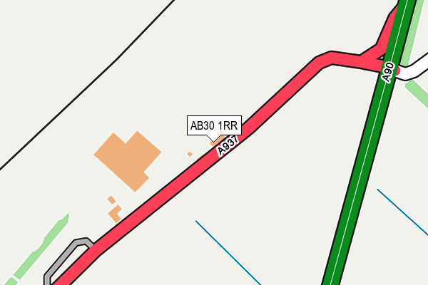AB30 1RR map - OS OpenMap – Local (Ordnance Survey) AB30 1RR map - OS OpenMap – Local (Ordnance Survey)