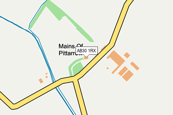 AB30 1RX map - OS OpenMap – Local (Ordnance Survey) AB30 1RX map - OS OpenMap – Local (Ordnance Survey)