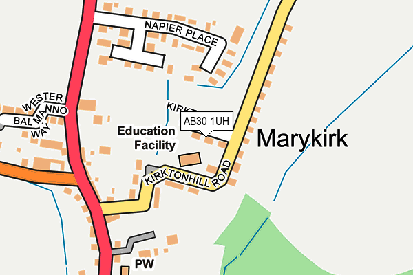 AB30 1UH map - OS OpenMap – Local (Ordnance Survey) AB30 1UH map - OS OpenMap – Local (Ordnance Survey)