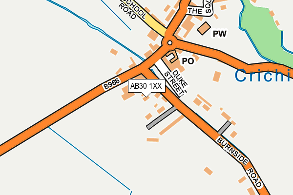 AB30 1XX map - OS OpenMap – Local (Ordnance Survey) AB30 1XX map - OS OpenMap – Local (Ordnance Survey)