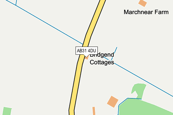 AB31 4DU map - OS OpenMap – Local (Ordnance Survey) AB31 4DU map - OS OpenMap – Local (Ordnance Survey)