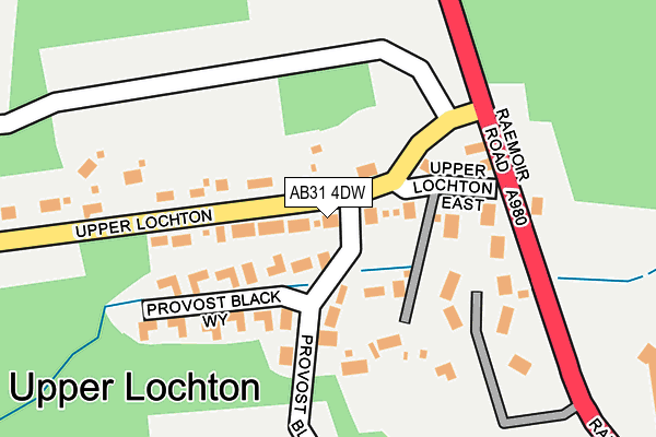 AB31 4DW map - OS OpenMap – Local (Ordnance Survey) AB31 4DW map - OS OpenMap – Local (Ordnance Survey)