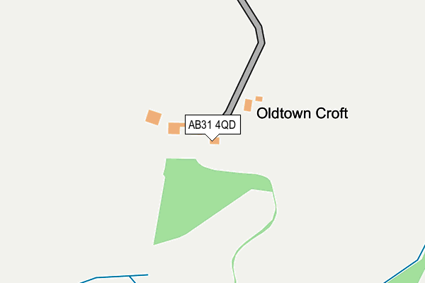 AB31 4QD map - OS OpenMap – Local (Ordnance Survey) AB31 4QD map - OS OpenMap – Local (Ordnance Survey)