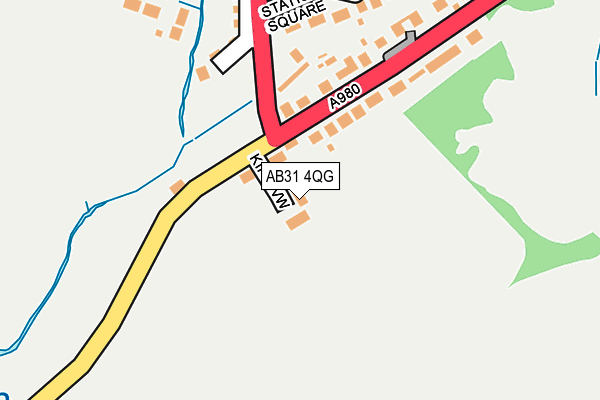 AB31 4QG map - OS OpenMap – Local (Ordnance Survey) AB31 4QG map - OS OpenMap – Local (Ordnance Survey)
