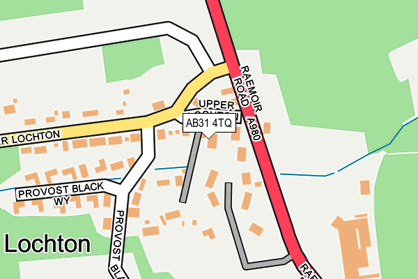 AB31 4TQ map - OS OpenMap – Local (Ordnance Survey) AB31 4TQ map - OS OpenMap – Local (Ordnance Survey)
