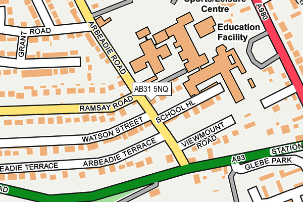 AB31 5NQ map - OS OpenMap – Local (Ordnance Survey) AB31 5NQ map - OS OpenMap – Local (Ordnance Survey)