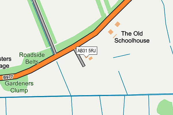 AB31 5RJ map - OS OpenMap – Local (Ordnance Survey) AB31 5RJ map - OS OpenMap – Local (Ordnance Survey)