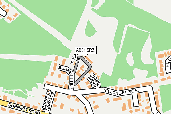 AB31 5RZ map - OS OpenMap – Local (Ordnance Survey) AB31 5RZ map - OS OpenMap – Local (Ordnance Survey)