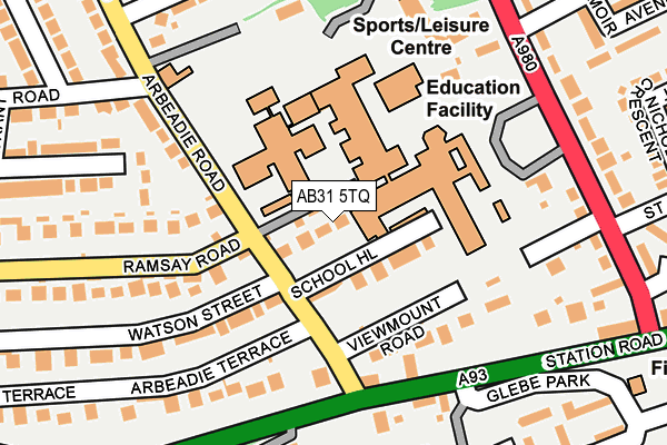 AB31 5TQ map - OS OpenMap – Local (Ordnance Survey)