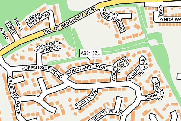 AB31 5ZL map - OS OpenMap – Local (Ordnance Survey) AB31 5ZL map - OS OpenMap – Local (Ordnance Survey)