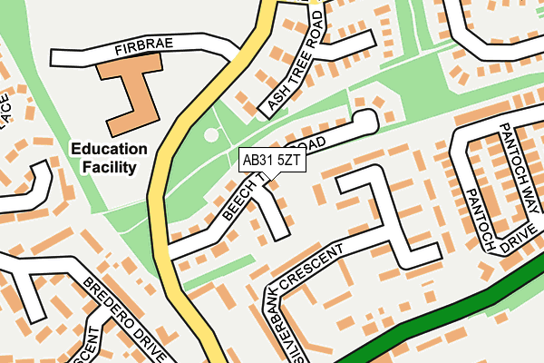AB31 5ZT map - OS OpenMap – Local (Ordnance Survey) AB31 5ZT map - OS OpenMap – Local (Ordnance Survey)