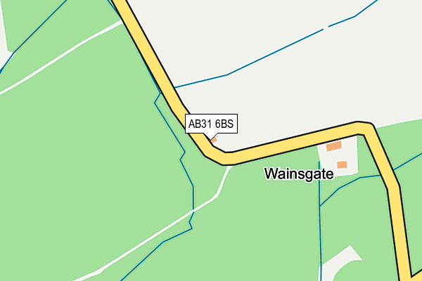 AB31 6BS map - OS OpenMap – Local (Ordnance Survey) AB31 6BS map - OS OpenMap – Local (Ordnance Survey)