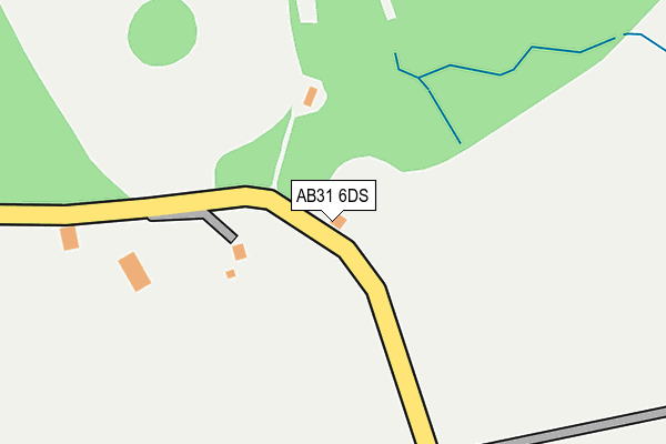 AB31 6DS map - OS OpenMap – Local (Ordnance Survey) AB31 6DS map - OS OpenMap – Local (Ordnance Survey)