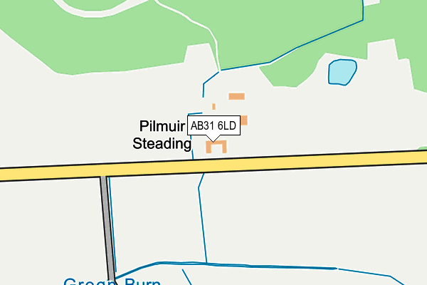 AB31 6LD map - OS OpenMap – Local (Ordnance Survey) AB31 6LD map - OS OpenMap – Local (Ordnance Survey)