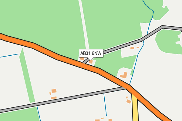 AB31 6NW map - OS OpenMap – Local (Ordnance Survey) AB31 6NW map - OS OpenMap – Local (Ordnance Survey)